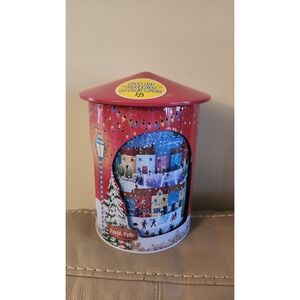 Grandma Wild's Biscuit‎ Rotating Musical Christmas Tin Music Box Jingle Bells